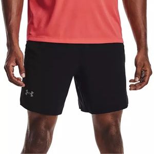 Under Armour Men’s black orange shorts activewear size XL NWT
